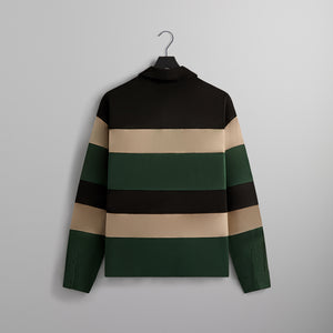 UrlfreezeShops Stripe Microsuede Tanner Pullover - Black