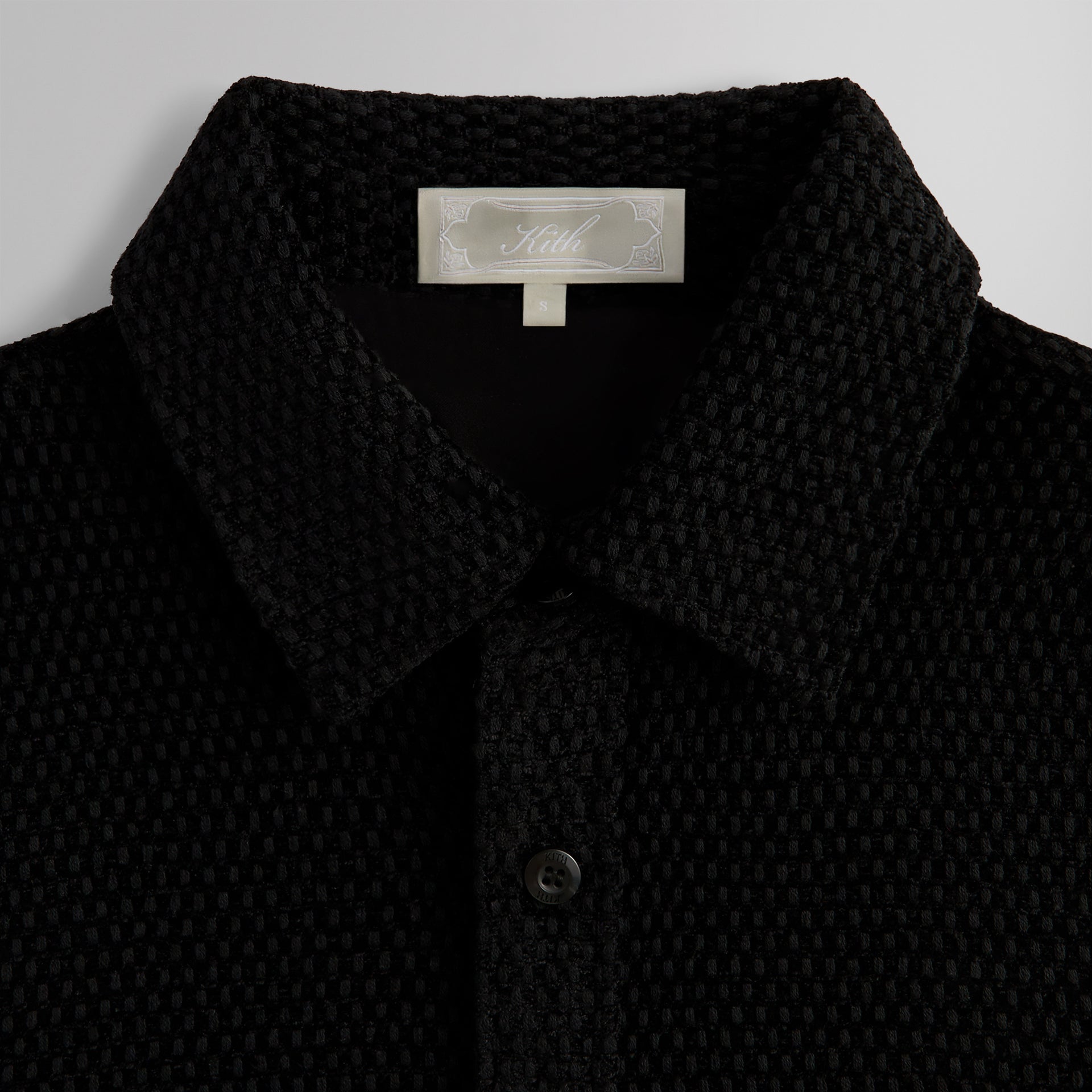 Kith Chenille Tweed Apollo Shirt - Black