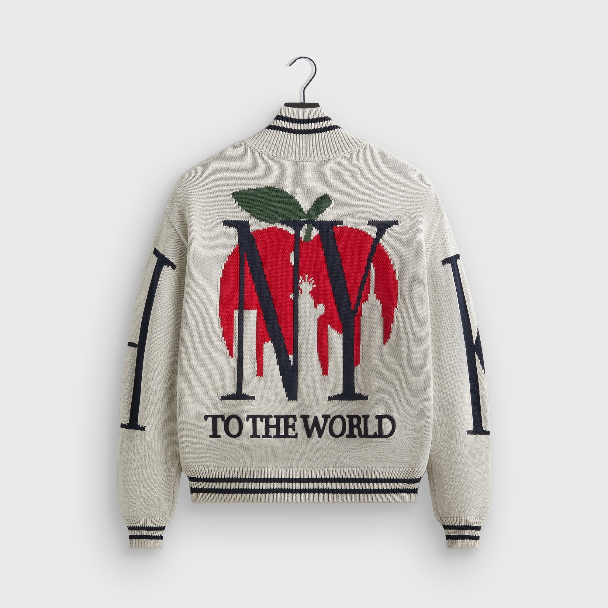 Kith Big Letter New York Wyona Full Zip Sweater - Light