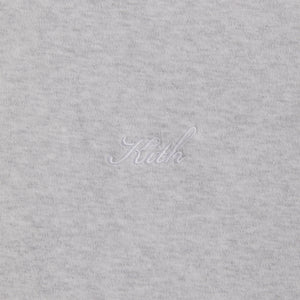 Kith Interlock Williams V Full Zip Hoodie - Light Heather Grey