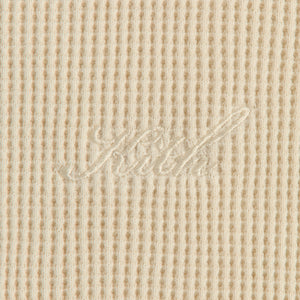 Kith Micro Waffle Colby Pullover - Sandrift