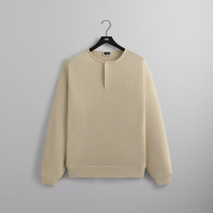 Kith Micro Waffle Colby Pullover - Sandrift