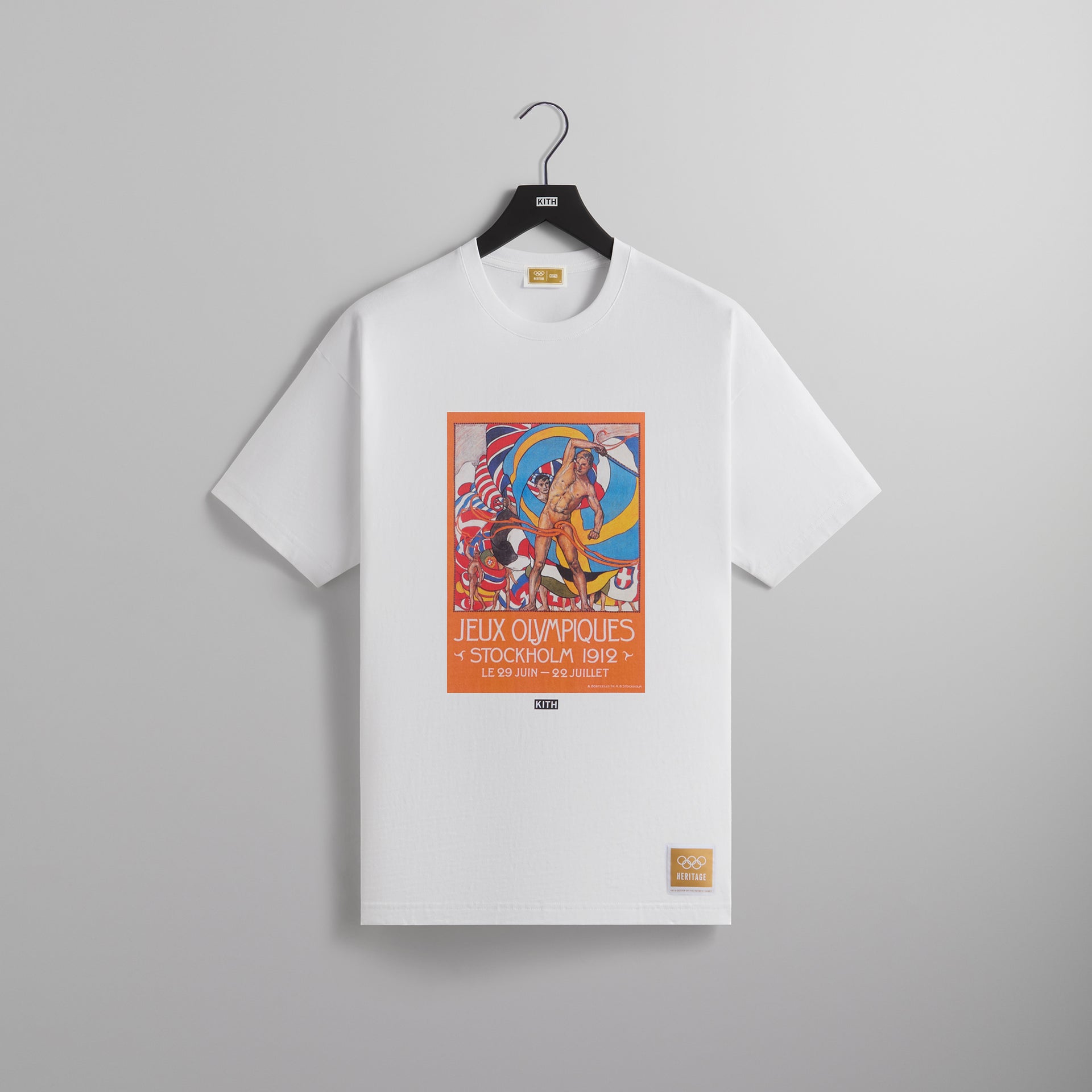 Kith for Olympics Heritage Stockholm 1912 Vintage Tee - White