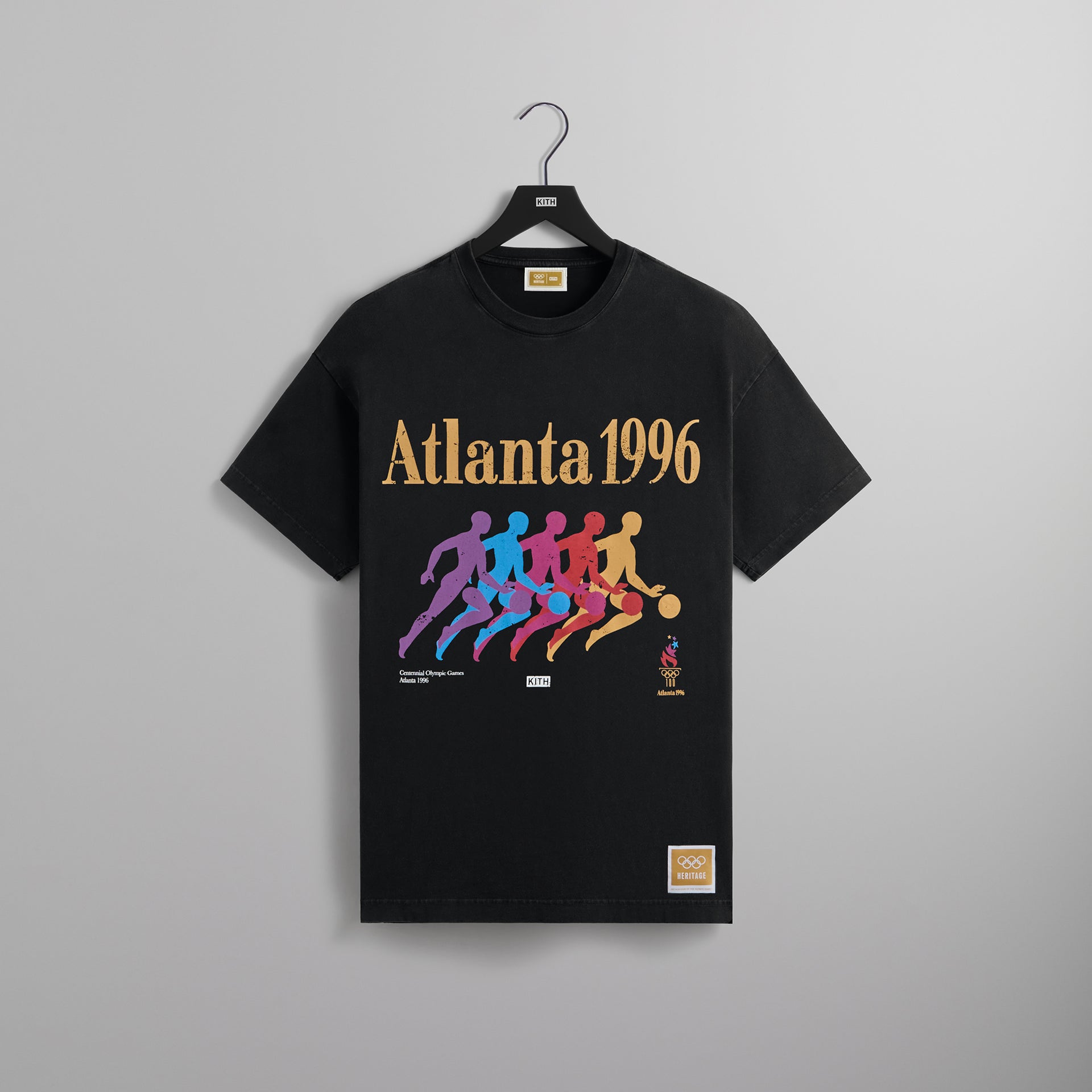 Kith for Olympics Heritage Atlanta Basketball Vintage Tee - Black