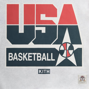 Kith for USA Basketball Legend Vintage Nelson Crewneck - Light Heather Grey