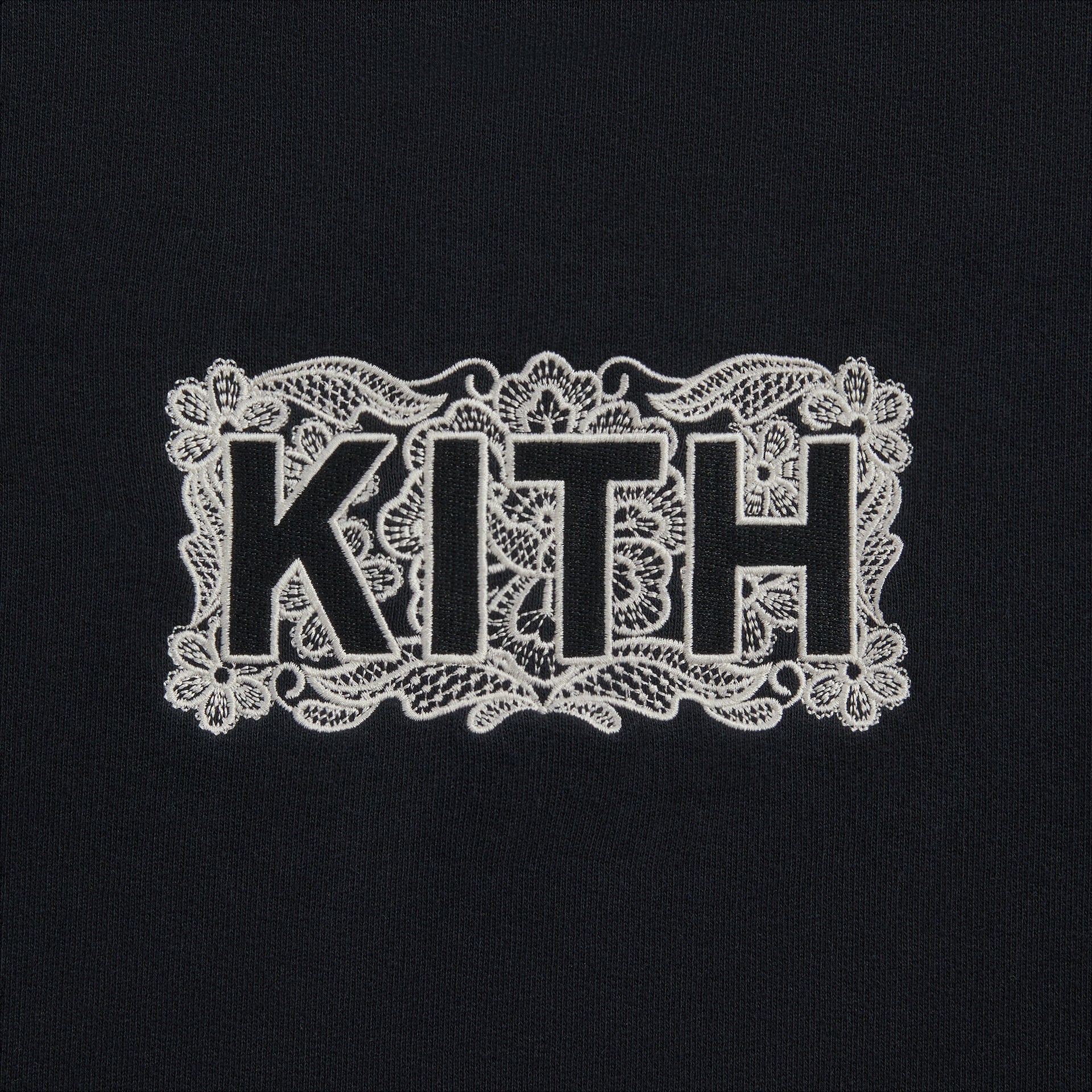 Kith Floral Lace Nelson Crewneck - Black