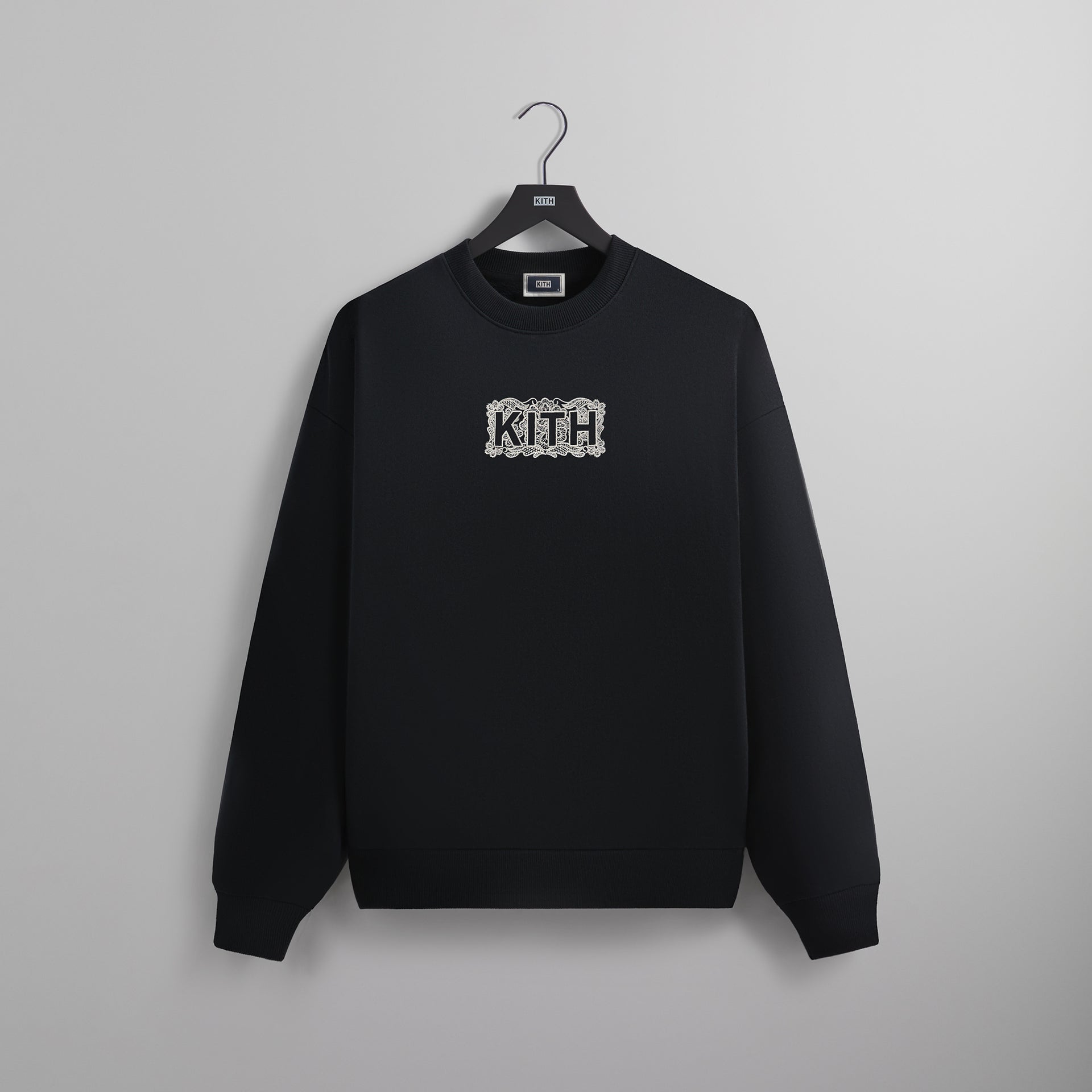 Kith Floral Lace Nelson Crewneck - Black