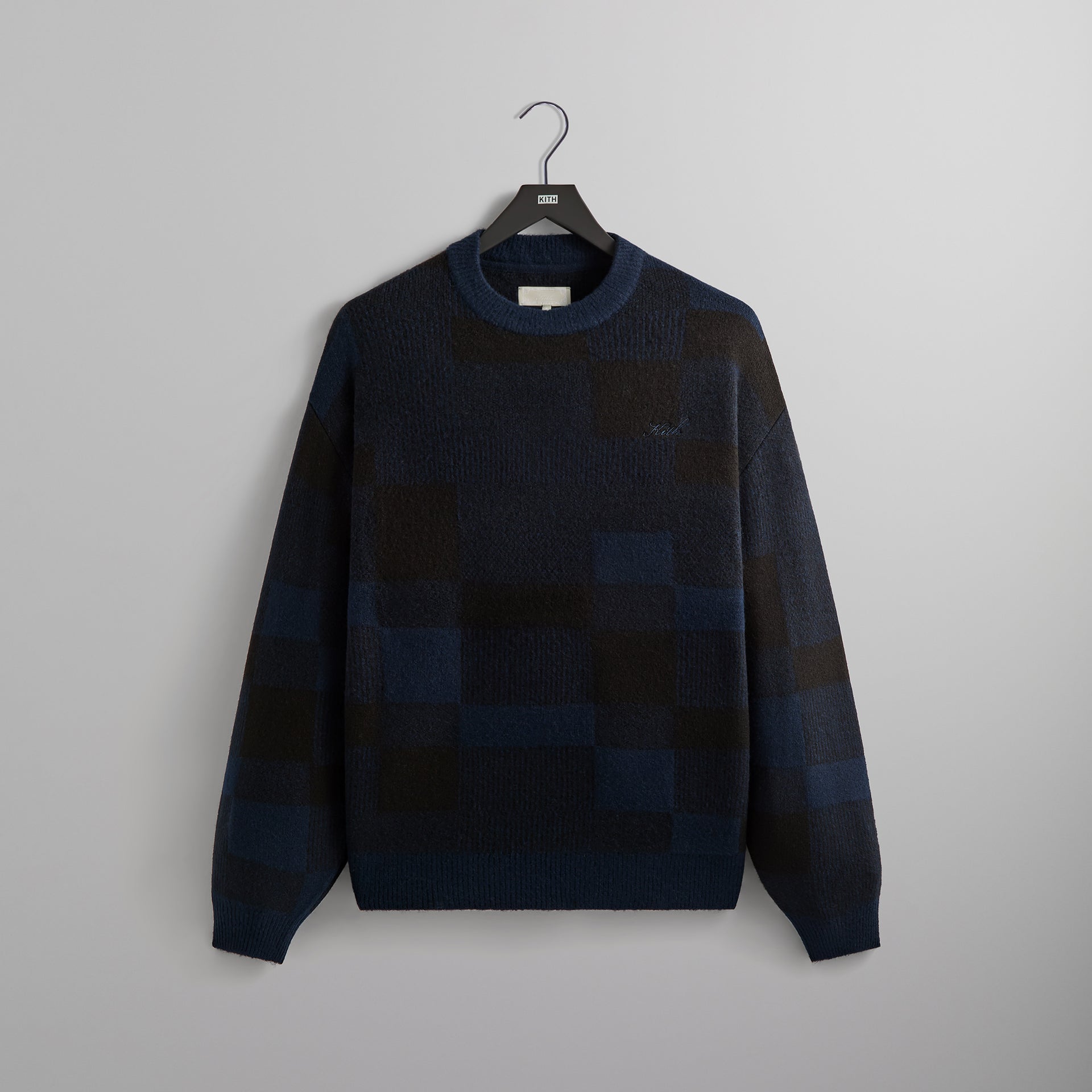 Kith Lewis Check Sweater - Nocturnal