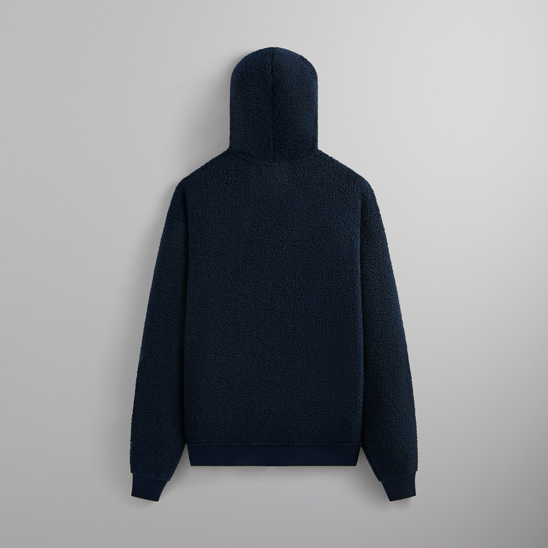 Kith Bonded Sherpa Coleman Quarter Zip Hoodie - Nocturnal