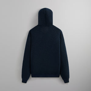 Kith Bonded Sherpa Coleman Quarter Zip Hoodie - Nocturnal