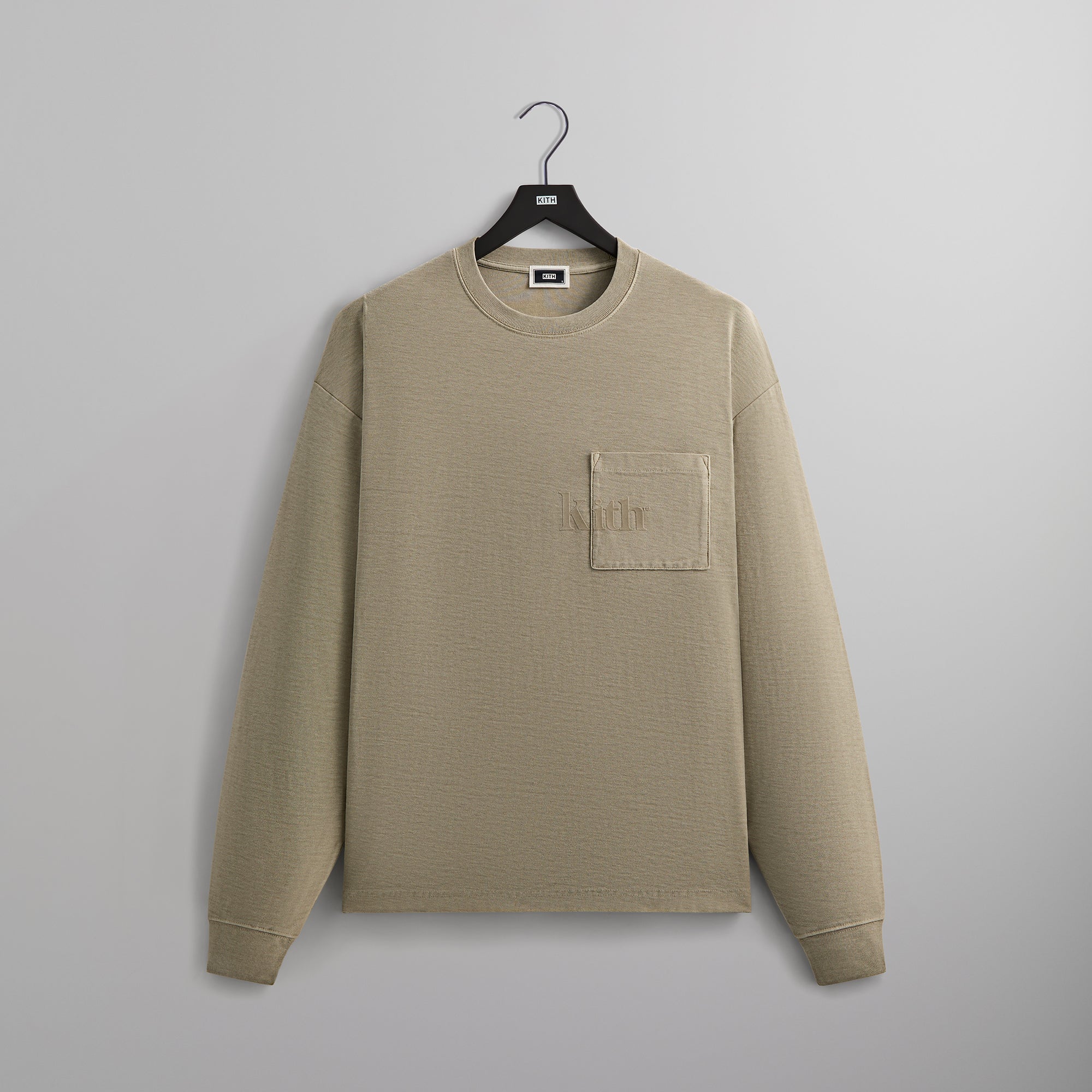 Kith Long Sleeve Quinn Tee - Plaster