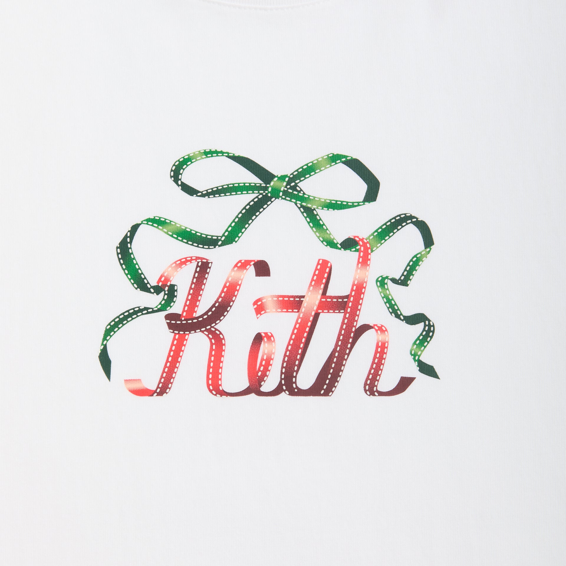 Kith Ribbon Long Sleeve Tee - White