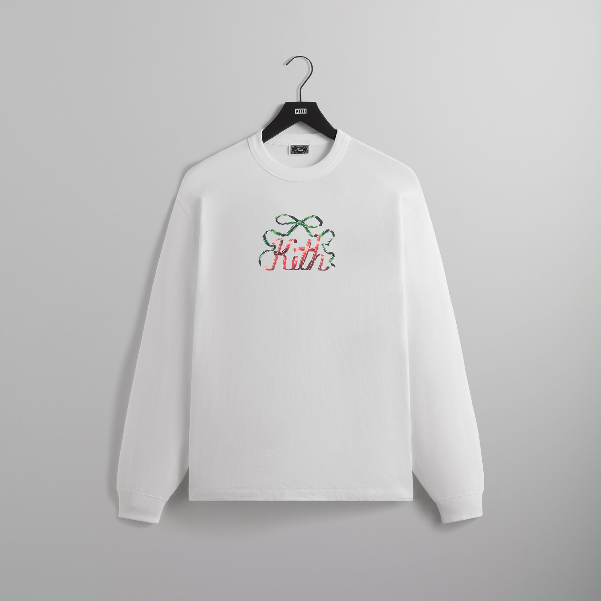 Kith Ribbon Long Sleeve Tee - White