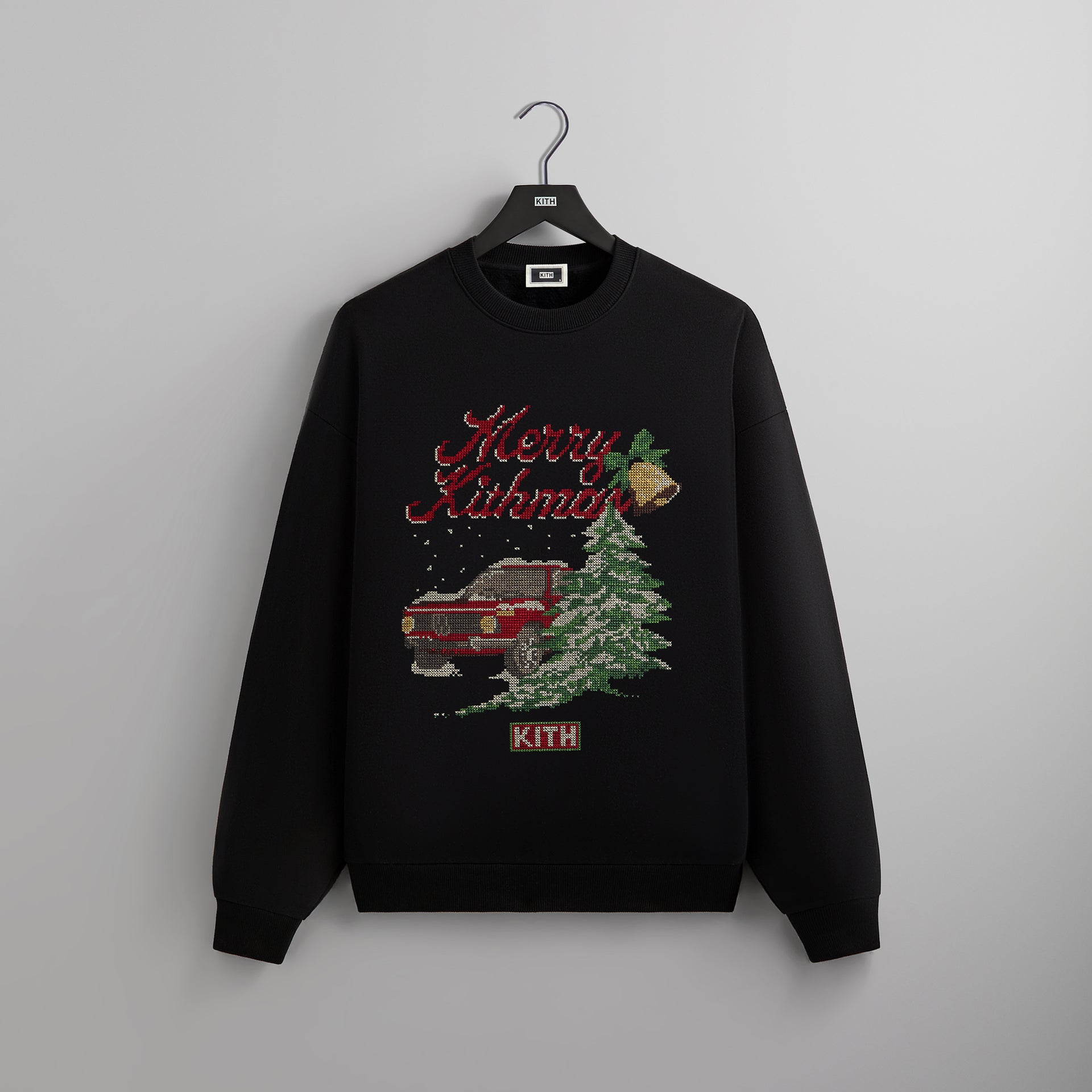 UrlfreezeShopsmas Needlepoint Nelson Crewneck - Black