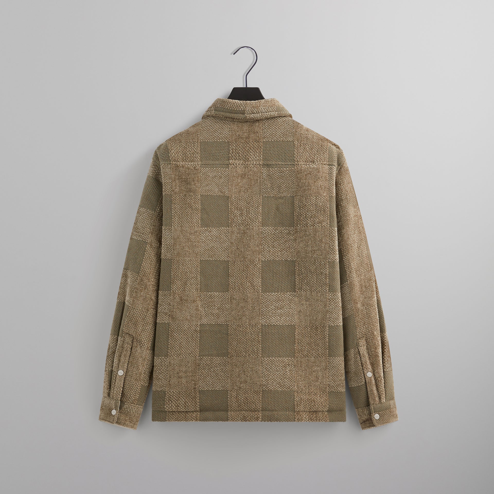 Kith Chenille Plaid Brixton Puffed Shirt Jacket - Palomino