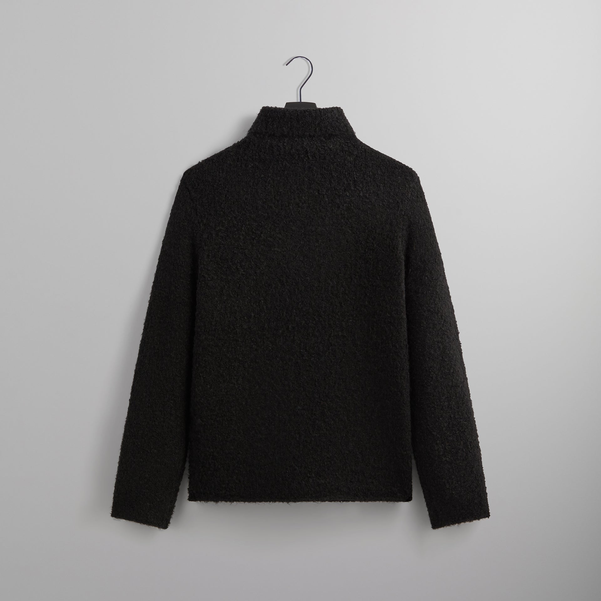 &Kin Speckled Boucle Walker Turtleneck - Black