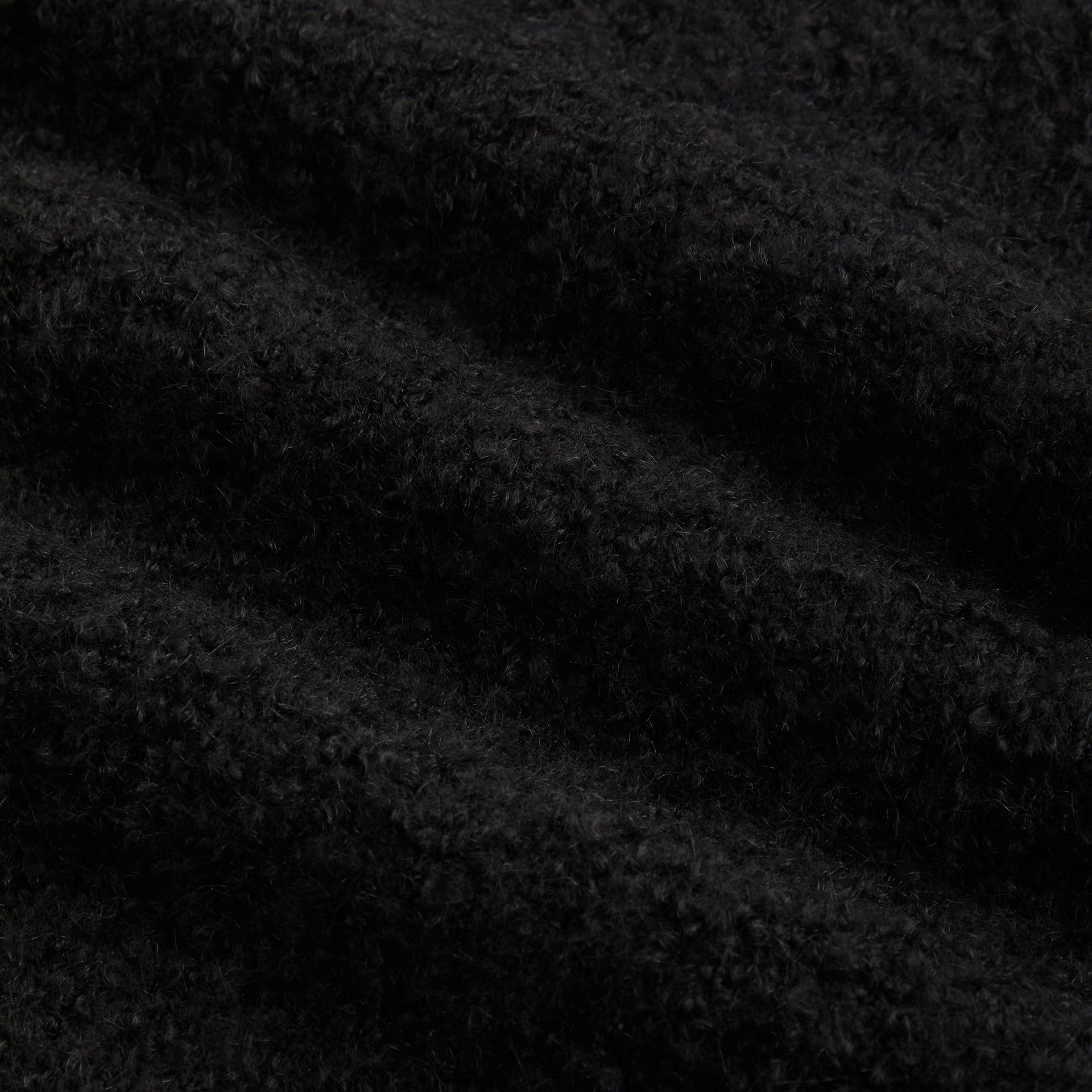 &Kin Speckled Boucle Walker Turtleneck - Black