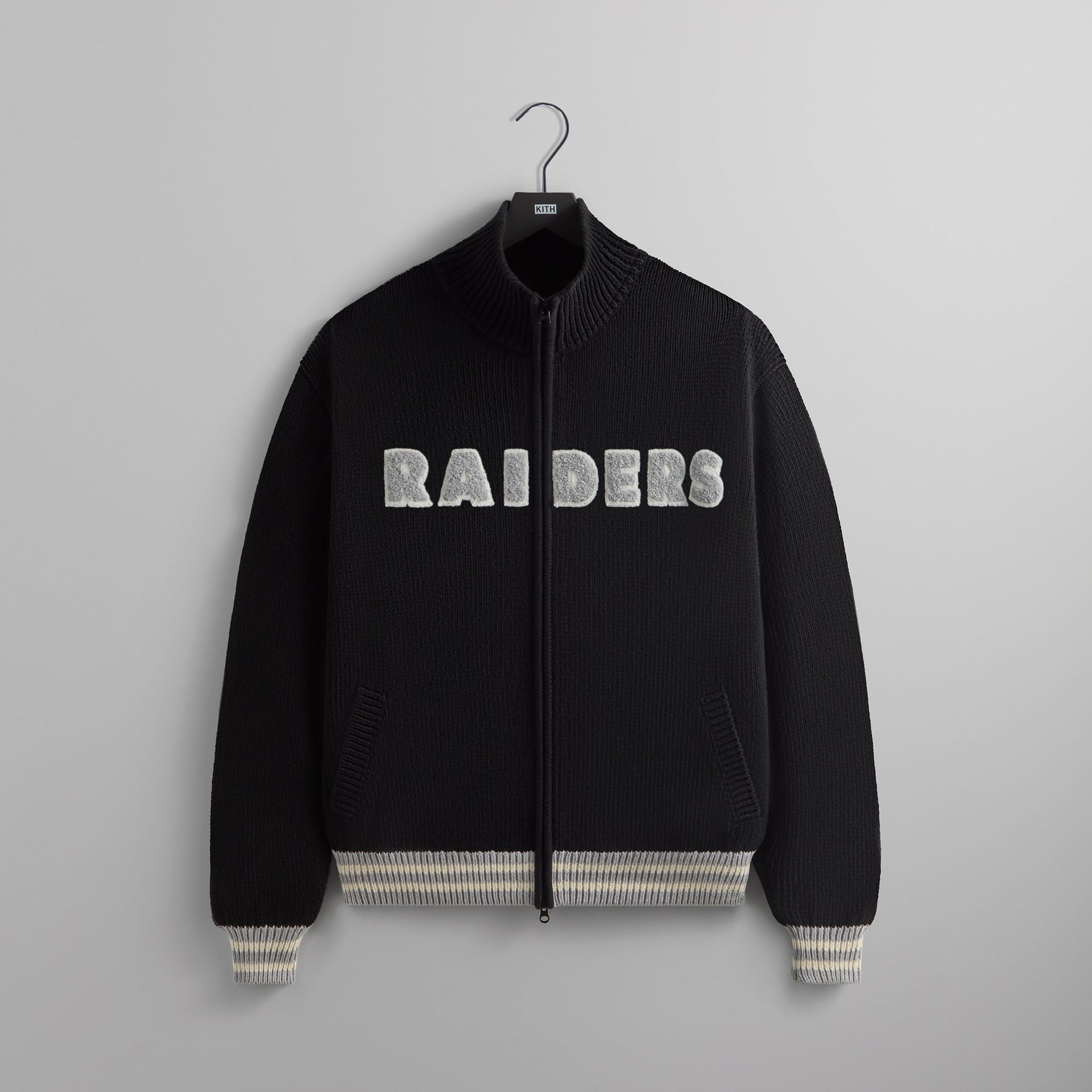 Kith & '47 for the NFL: Raiders Wyona Full Zip Sweater - Black PH