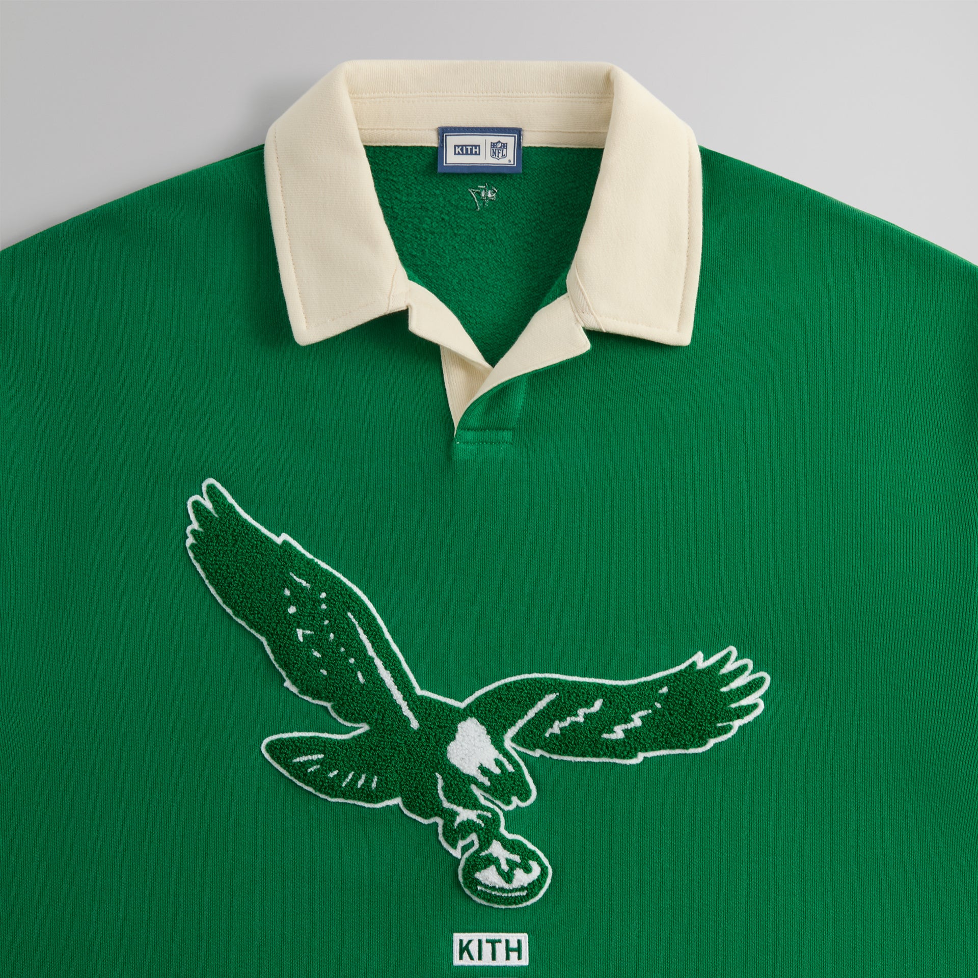 Kith & '47 for the NFL: Eagles Nelson Collared Pullover - Parrot