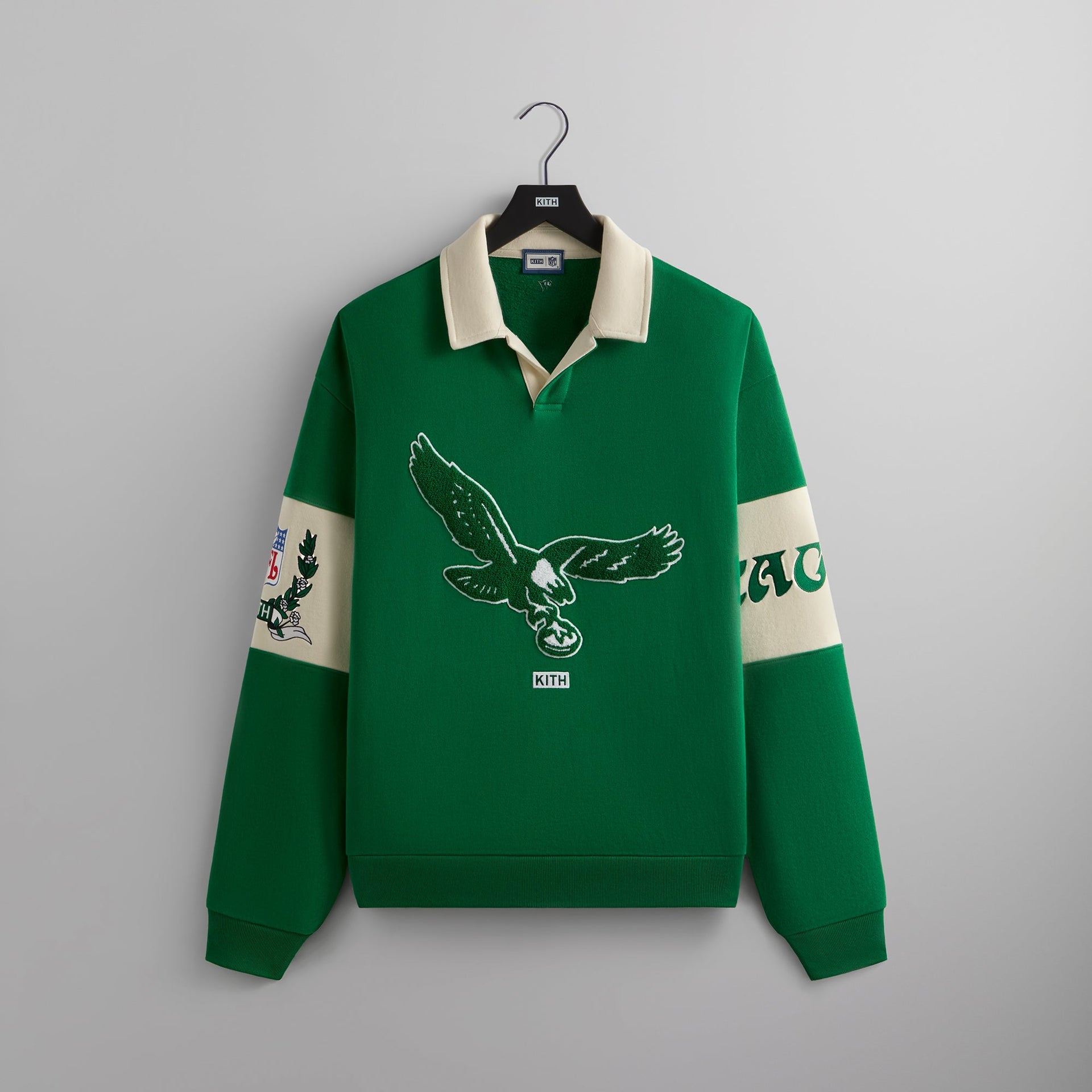 Kith & '47 for the NFL: Eagles Nelson Collared Pullover - Parrot PH