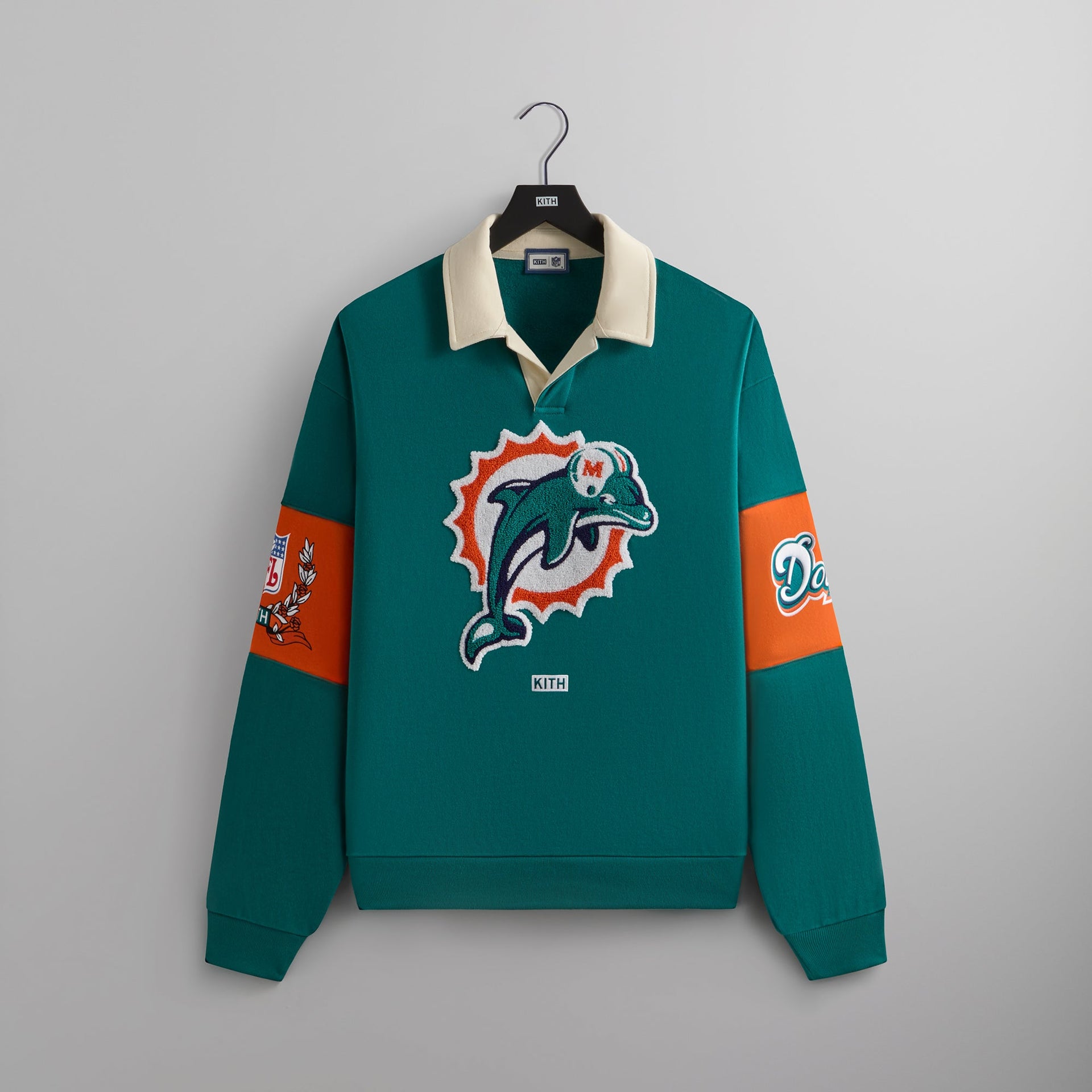 Kith & '47 for the NFL: Dolphins Nelson Collared Pullover - Center PH