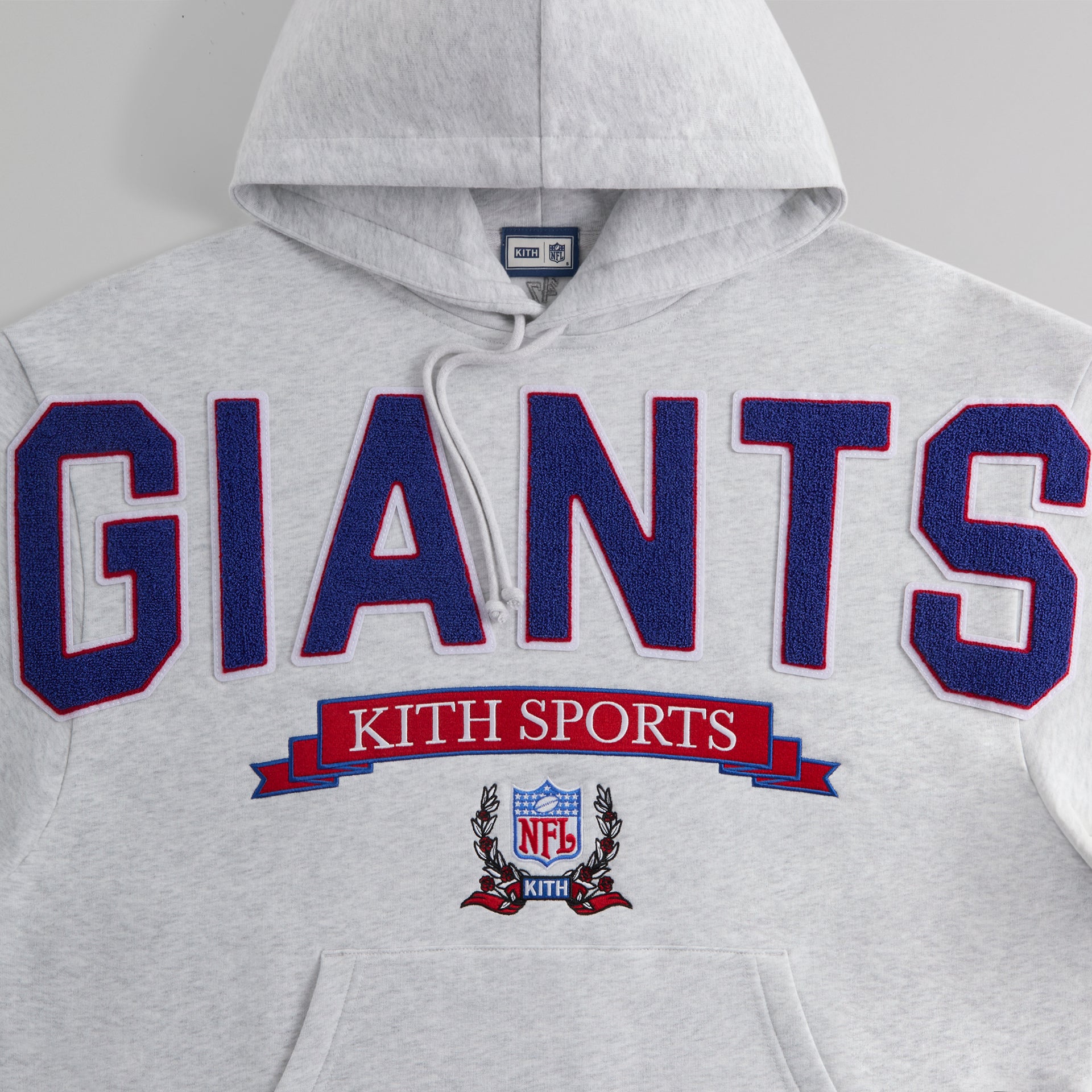 Kith & '47 for the NFL: Giants Nelson Hoodie - Light Heather Grey