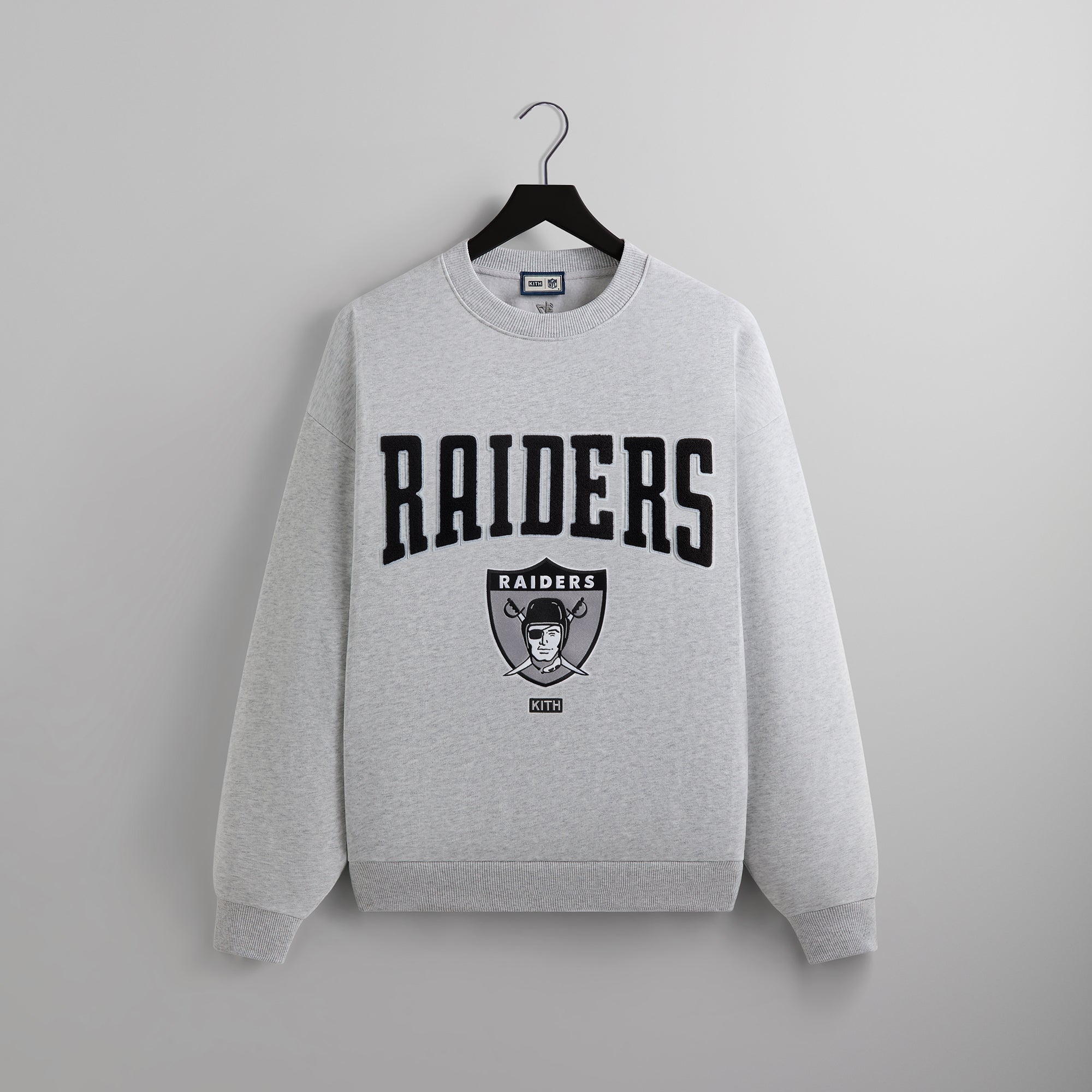 Embroidered NFL Raiders sale Team Corded Crewneck