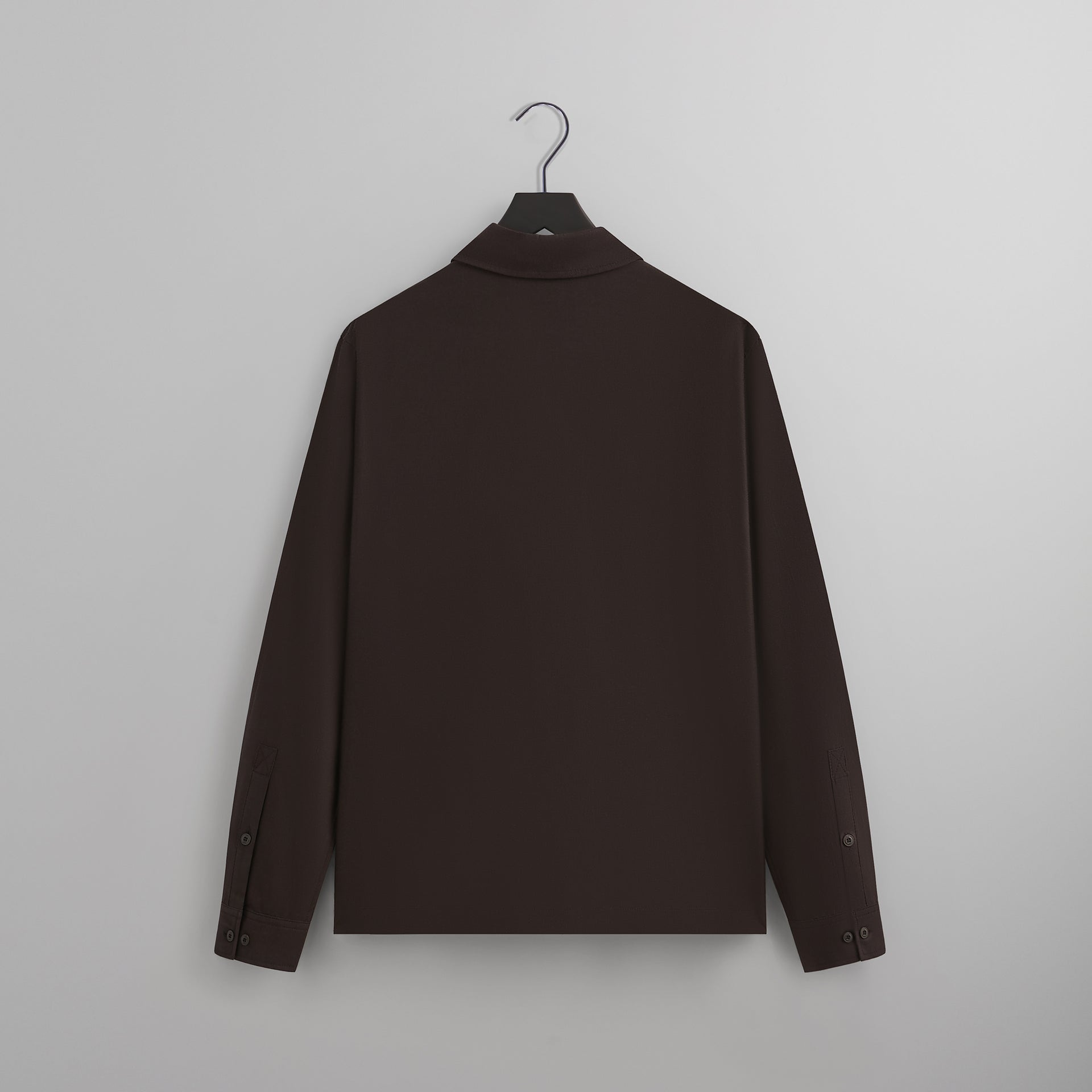 Kith Silk Cotton Long Sleeve Boxy Collar Overshirt - Incognito