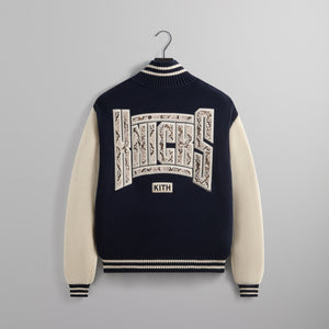 Kith for the New York Knicks Wyona Full Zip Sweater - Nocturnal