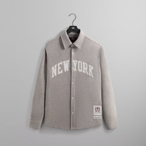 Kith for the New York Knicks Felted Jersey Apollo Shirt - Medium Heather Grey