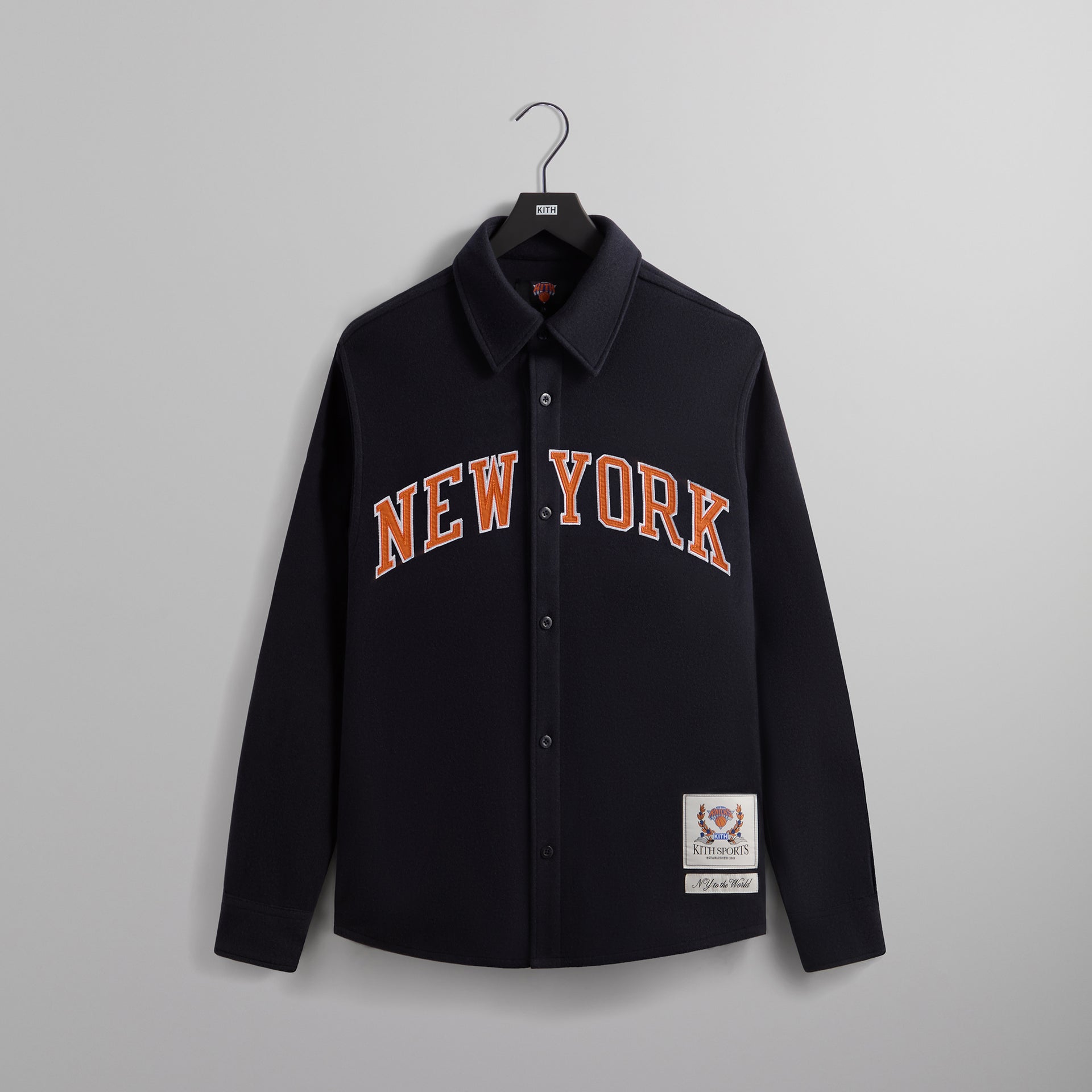 Kith for the New York Knicks Felted Jersey Apollo Shirt - Nocturnal