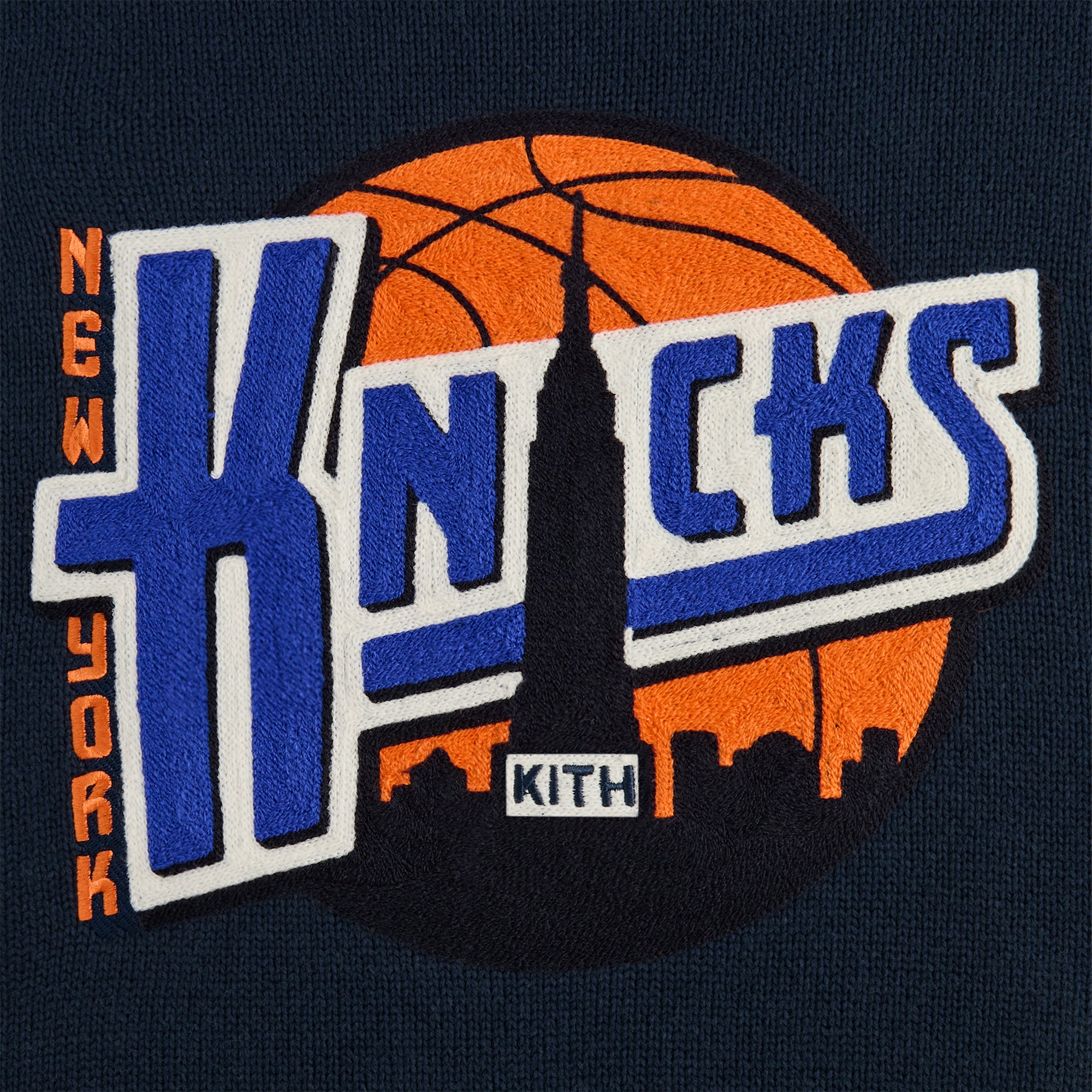 Kith for the New York Knicks Ball Lewis Sweater - Nocturnal Kith for the New York Knicks Ball Lewis Sweater - Nocturnal