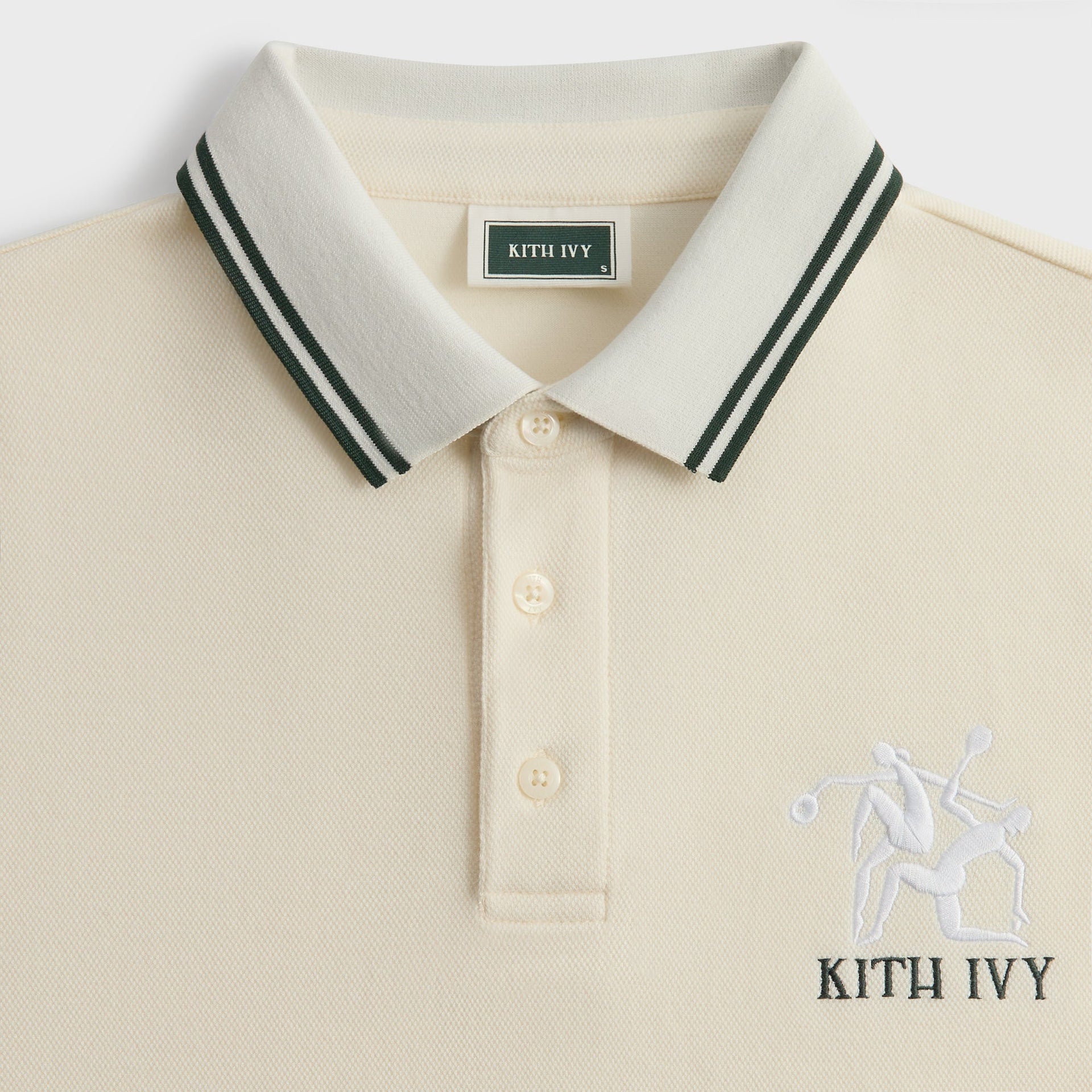 Kith Ivy Tipped Polo - Sandrift - PH