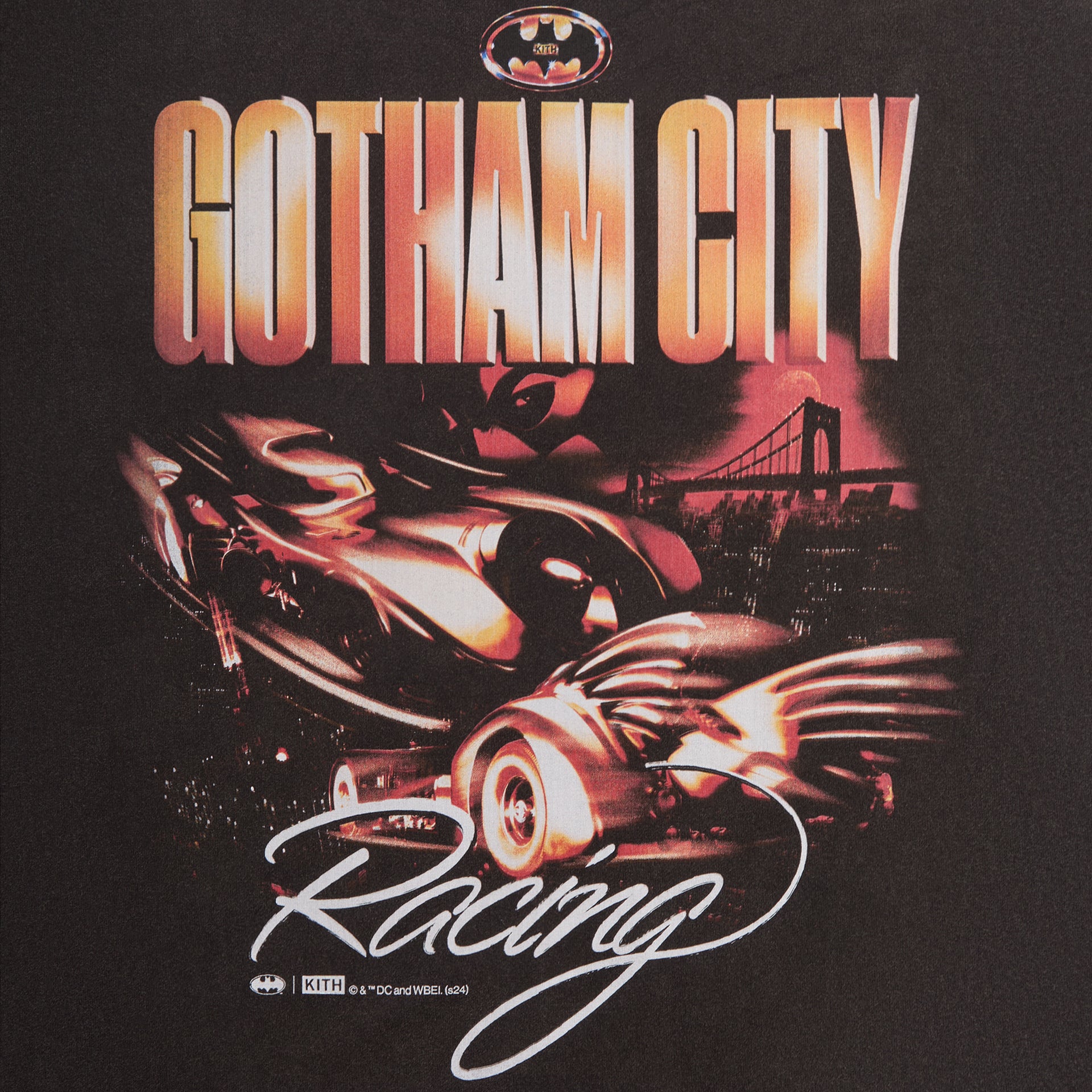 Batman | Kith Batmobile Vintage Tee - Black