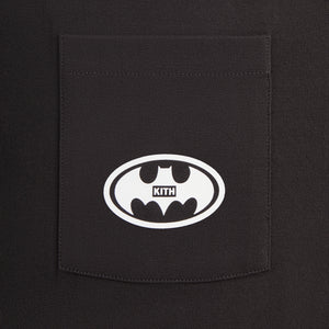 Batman | Kith History Vintage Pocket Long Sleeve Tee - Black