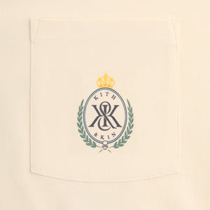 Kith K&K Crest Pocket Tee - Sandrift