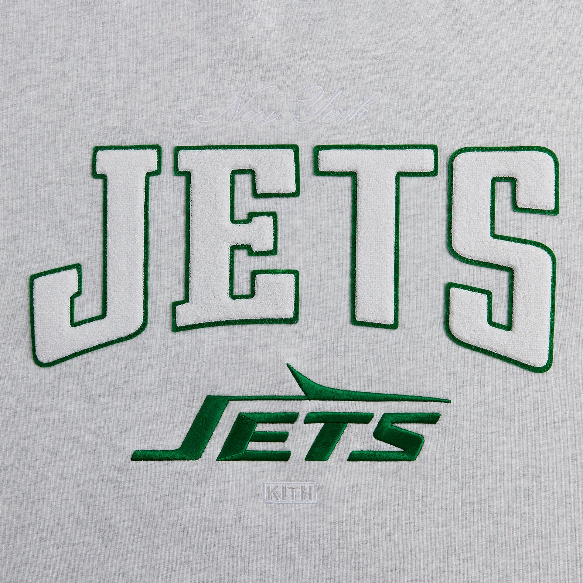 Kith & '47 for the NFL: Jets Nelson Crewneck - Light Heather Grey