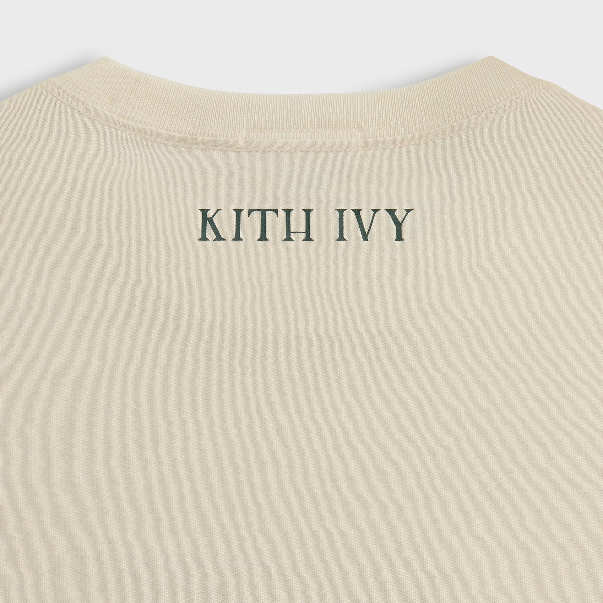 Kith Ivy Classic Logo Long Sleeve Tee - Sandrift