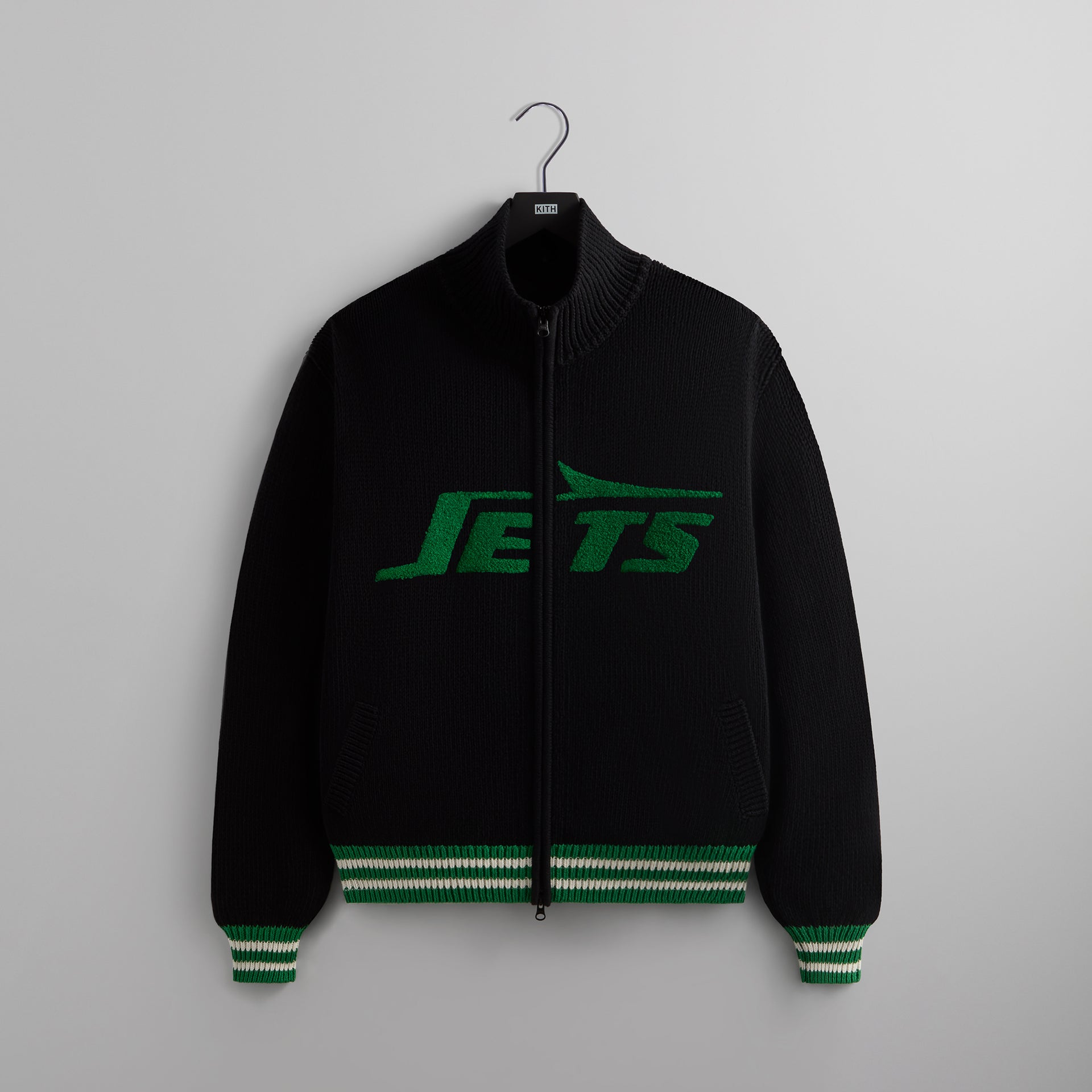 Kith & '47 for the NFL: Jets Wyona Full Zip Sweater - Black