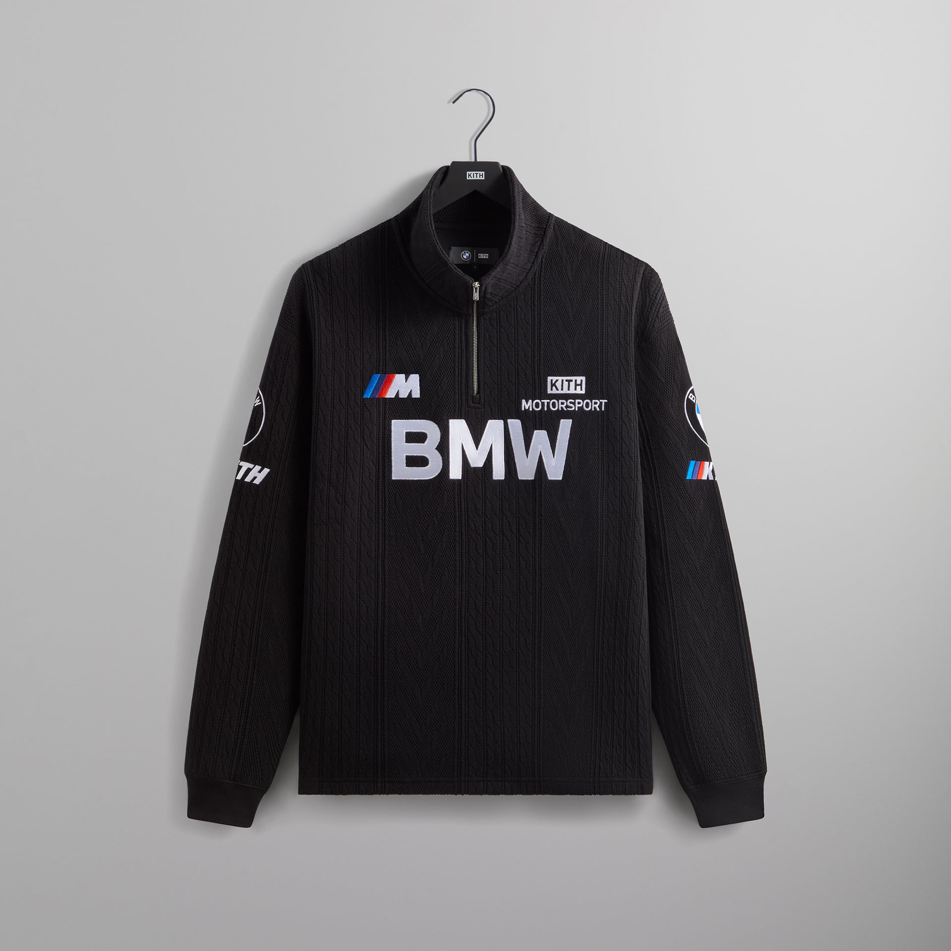 UrlfreezeShops for BMW Cable Fleece Quarter Zip - Black