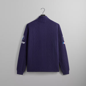 Kith for BMW Cable Fleece Quarter Zip -  Techno Violet