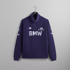 UrlfreezeShops for BMW Cable Fleece Quarter Zip -  Techno Violet