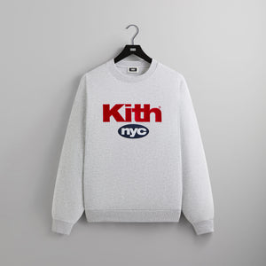 Kith NYC Nimbus Logo Nelson Crewneck - Light Heather Grey