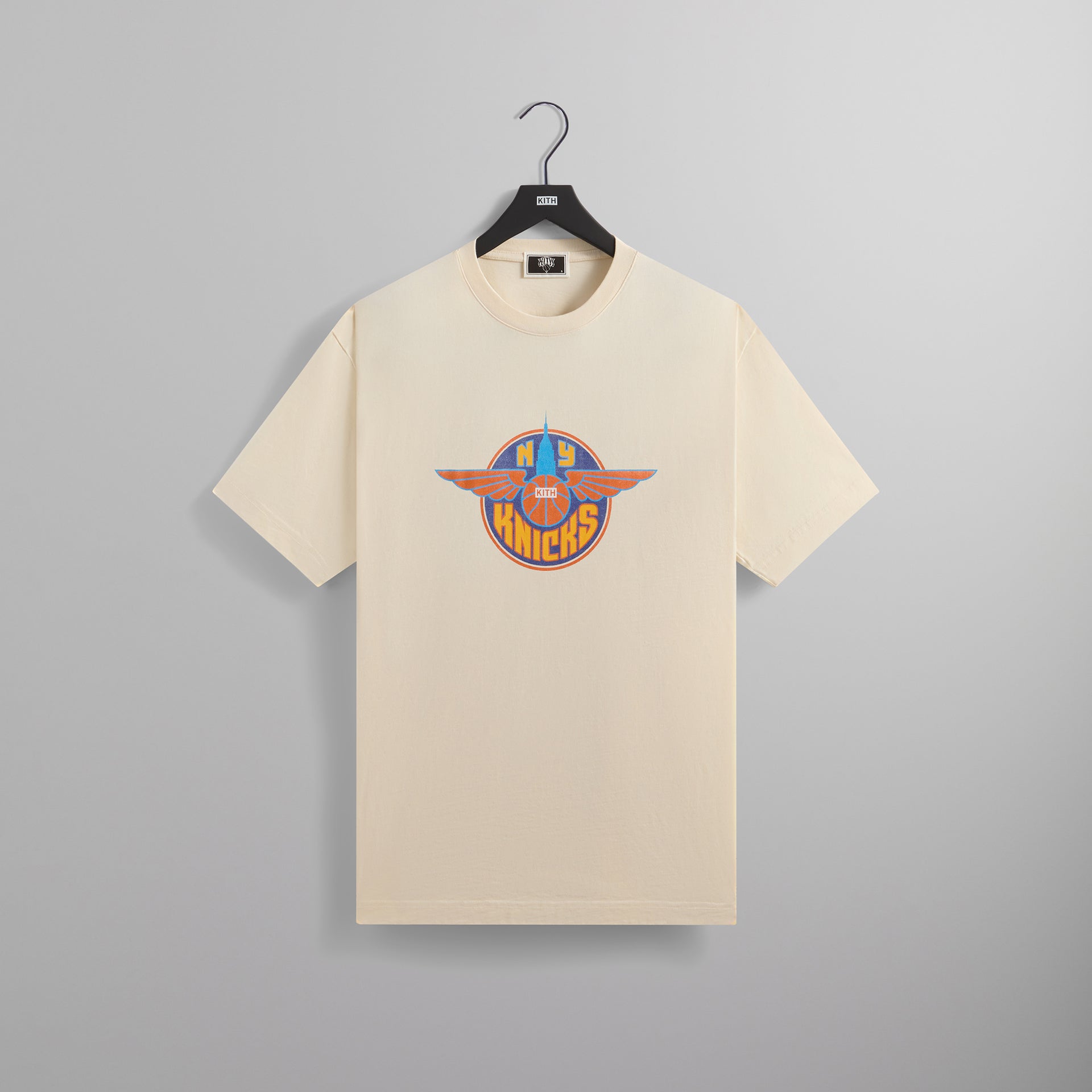 Kith for the New York Knicks Wingman Vintage Tee - Sandrift