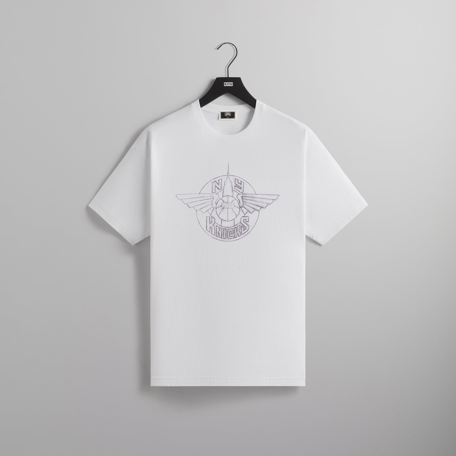 Kith for the New York Knicks Wingman Sketch Vintage Tee - White