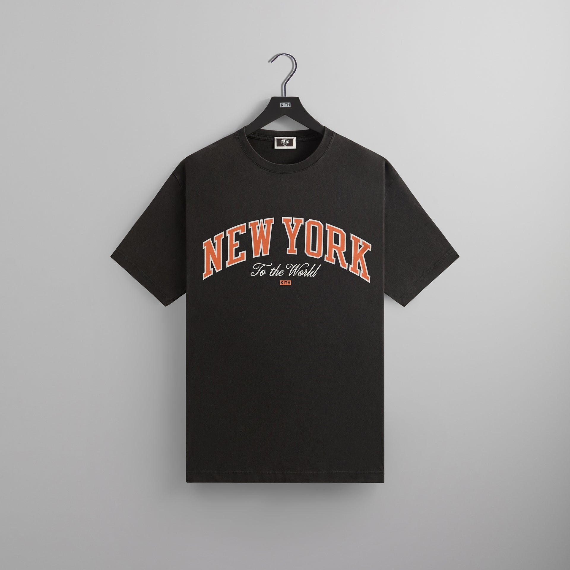 Kith for the New York Knicks New York to the World Vintage Tee - Black