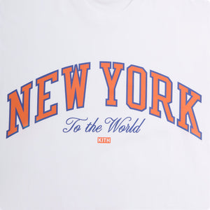 Kith for the New York Knicks New York to the World Vintage Tee - White PH