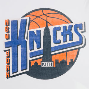 Kith for the New York Knicks City Vintage Long Sleeve Tee - White PH