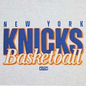 Kith for the New York Knicks Classic Vintage Nelson Crewneck - Light Heather Grey PH