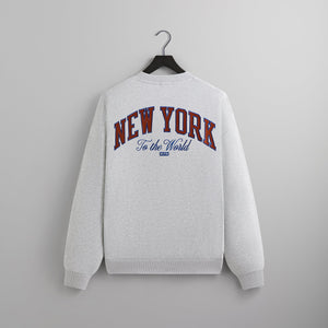 Kith for the New York Knicks Empire Vintage Nelson Crewneck - Light Heather Grey PH